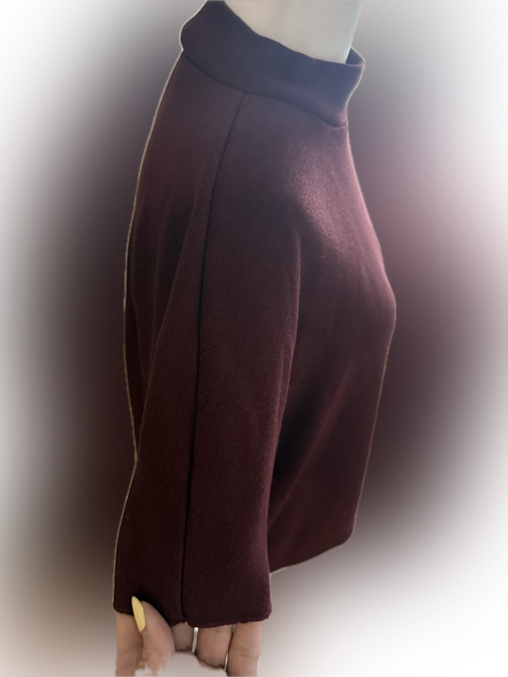 Zara Soft Buttoned Top Raspberry Burgundy Gold Button Shoulder Size Small - Picture 3 of 5